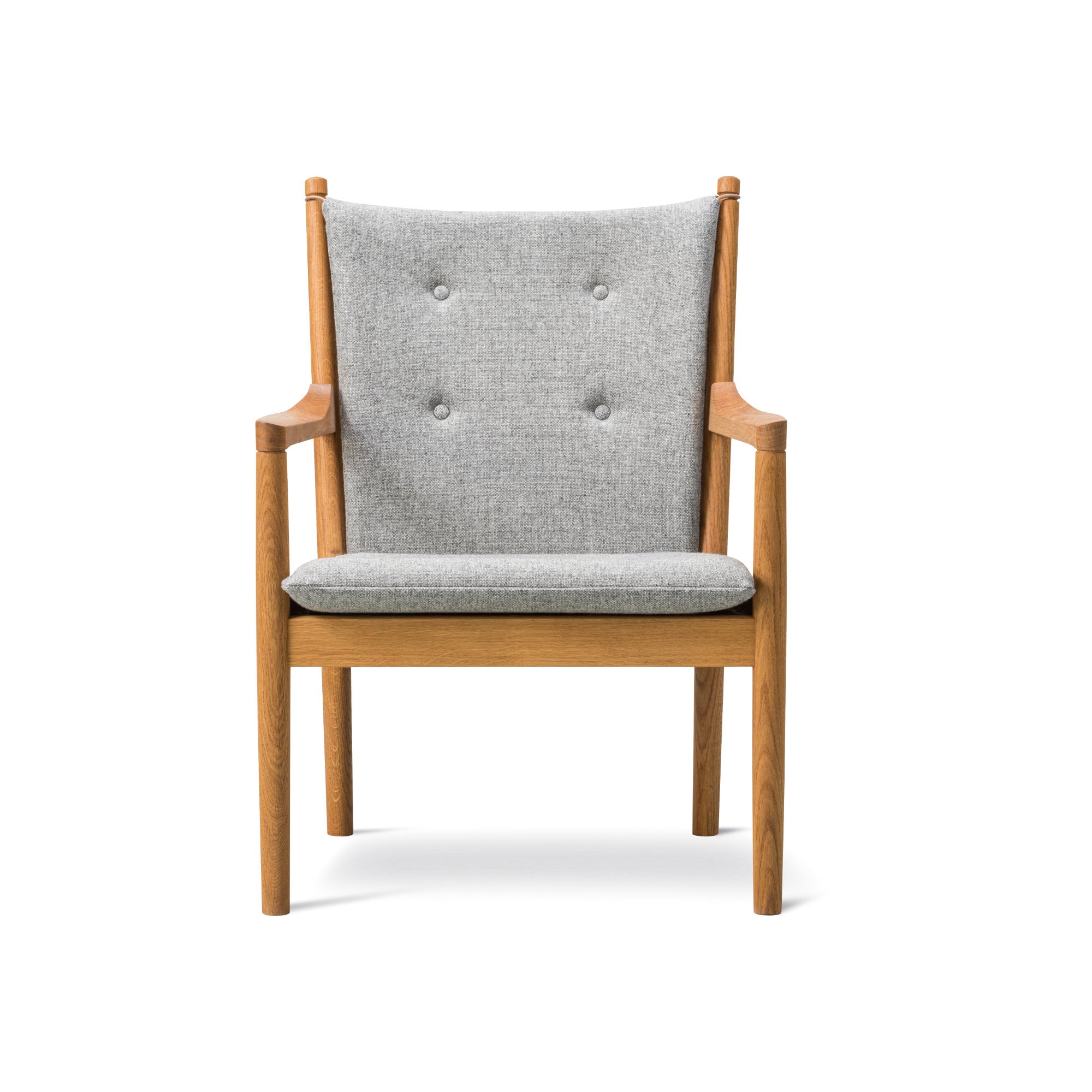 كرسي بذراعين Wegner 1788 - زيت/قماش بلوط 2 (Hallingdal 130)-2