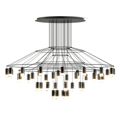 Wireflow Chandelier 0376 Pendant Lamp - Black