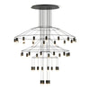 Wireflow Chandelier 0377 Pendant Lamp - Black