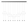 Wireflow Lineal 0330 Pendant Lamp - Black