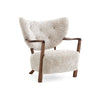 Wulff ATD2 Walnut Lounge Chair - Walnut/Sheepskin Moonlight 17mm