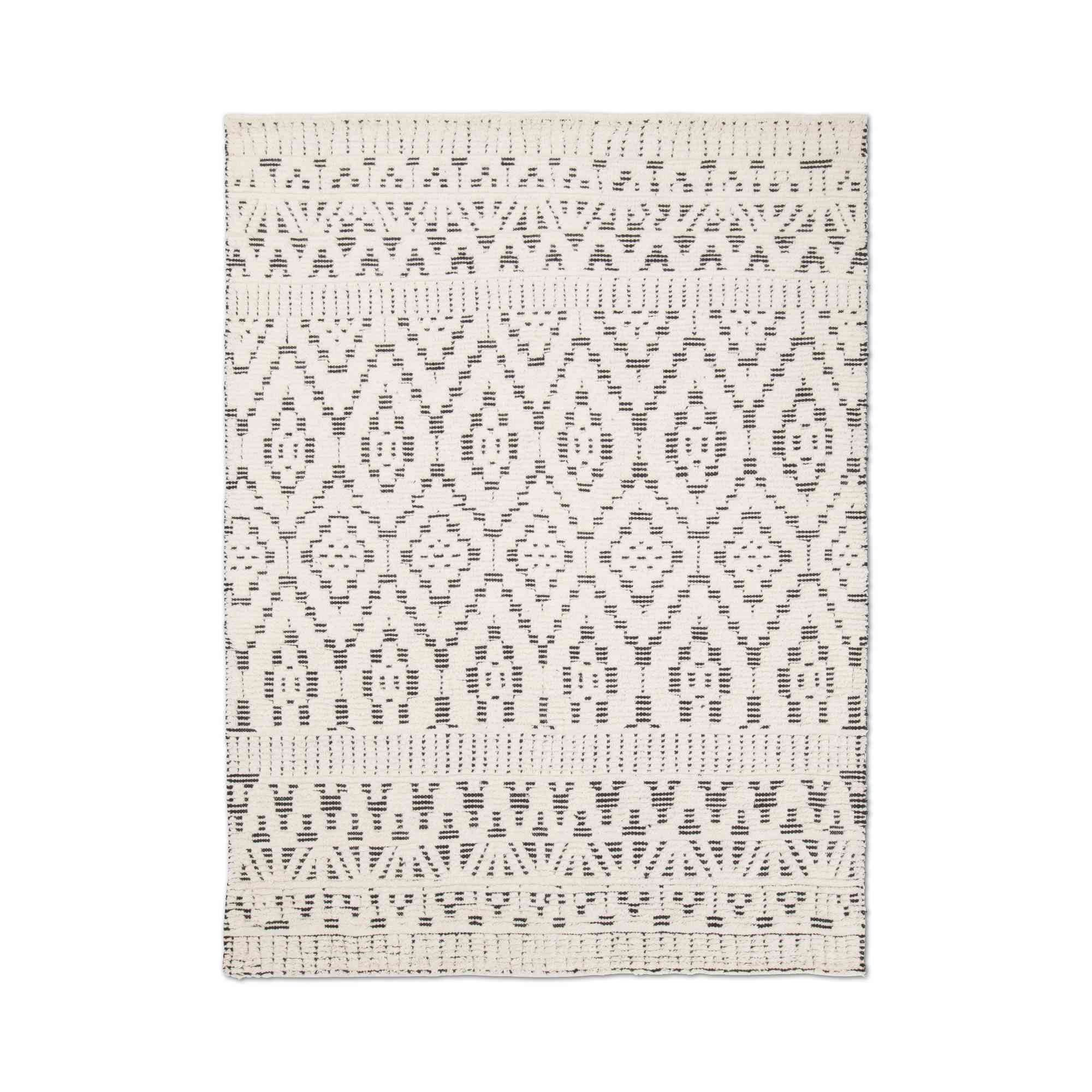 Zelbio Rug - White/Black - 300x200