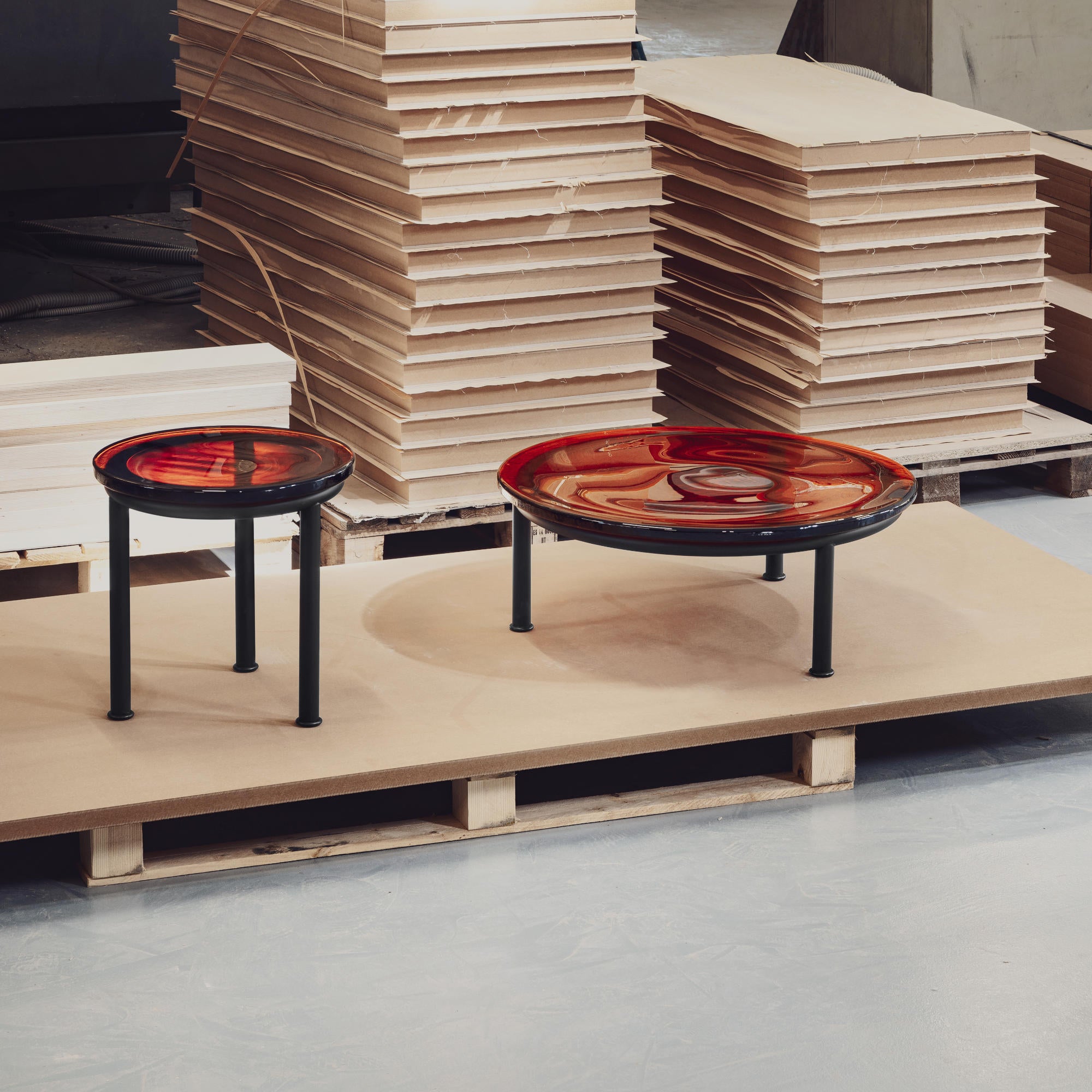 Zigo TS 101 Coffee Table - Black/Amber