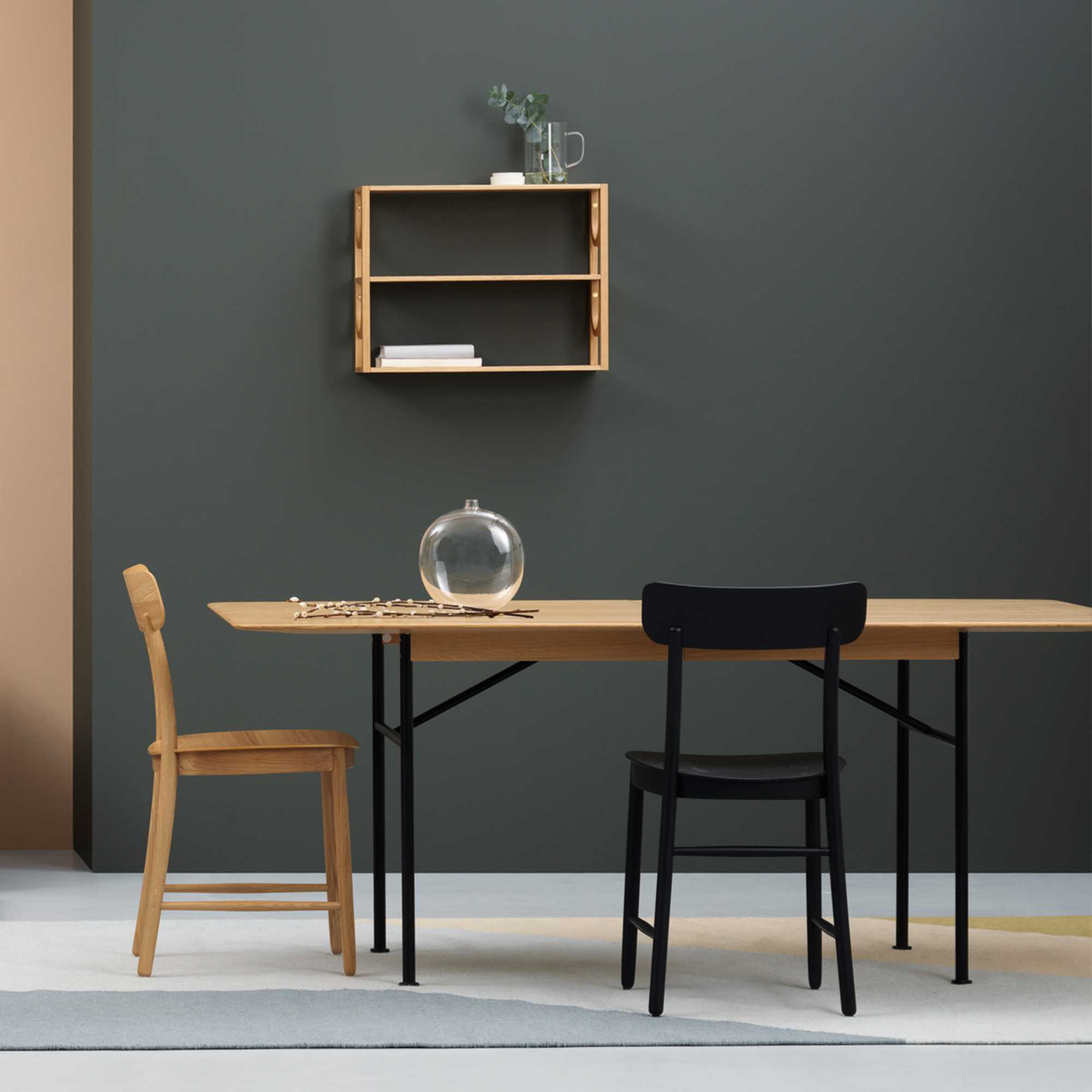 Arch Mini 59 Shelf - Lacquered Oak-3