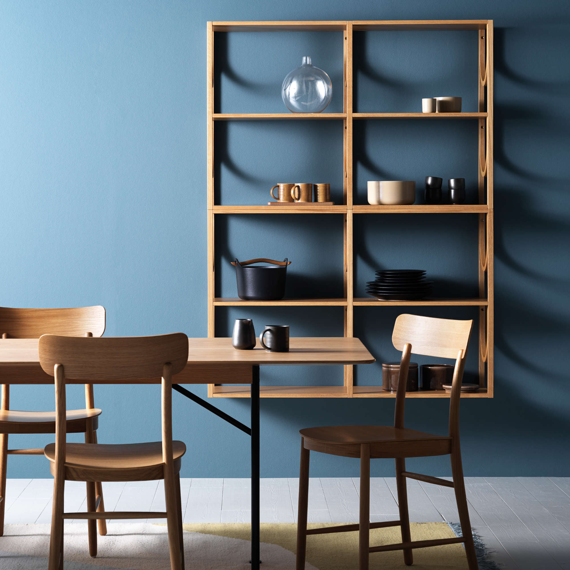 Arch High 118 Shelf - Lacquered Oak-5