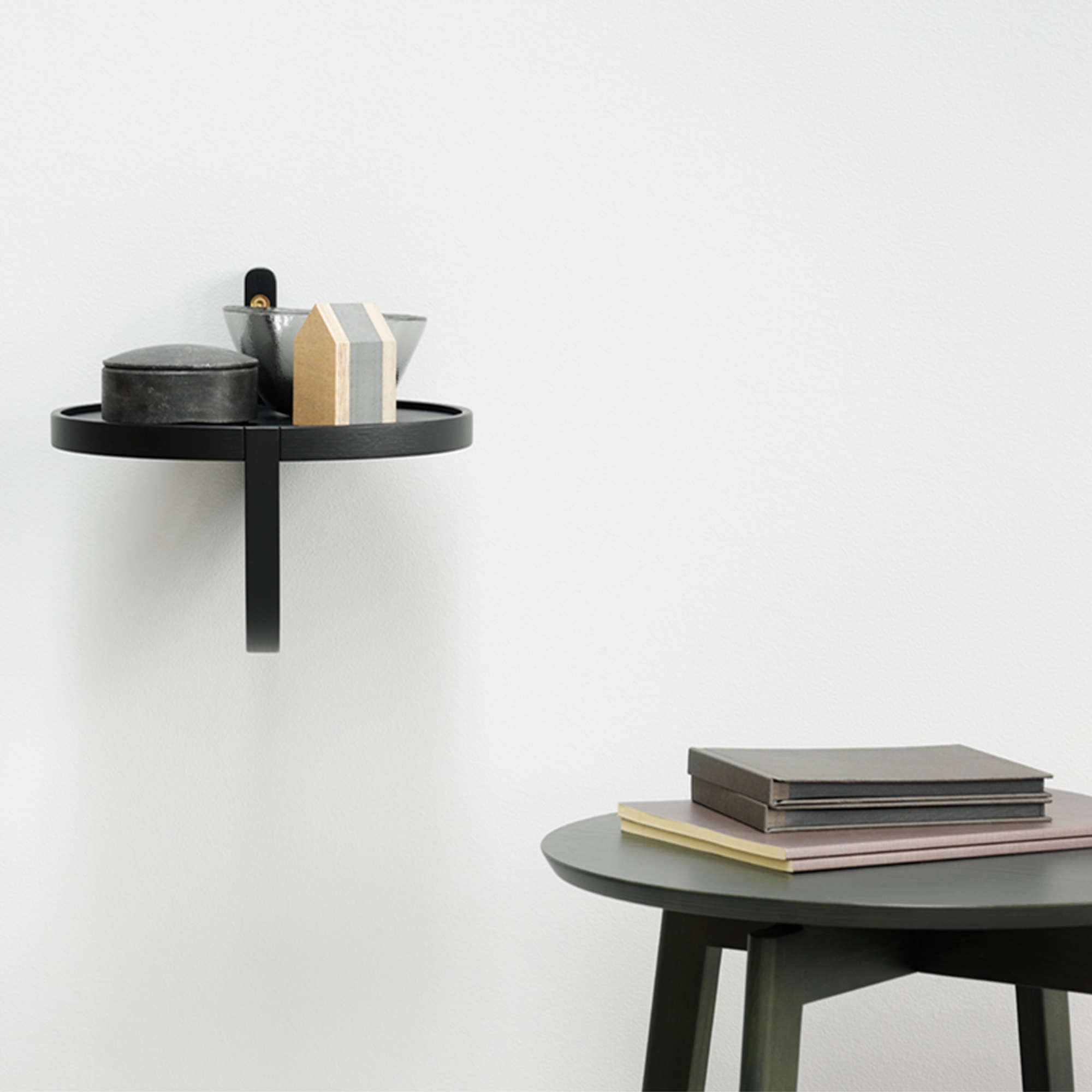 Archetto 25 Shelf - Black Stained Oak-2