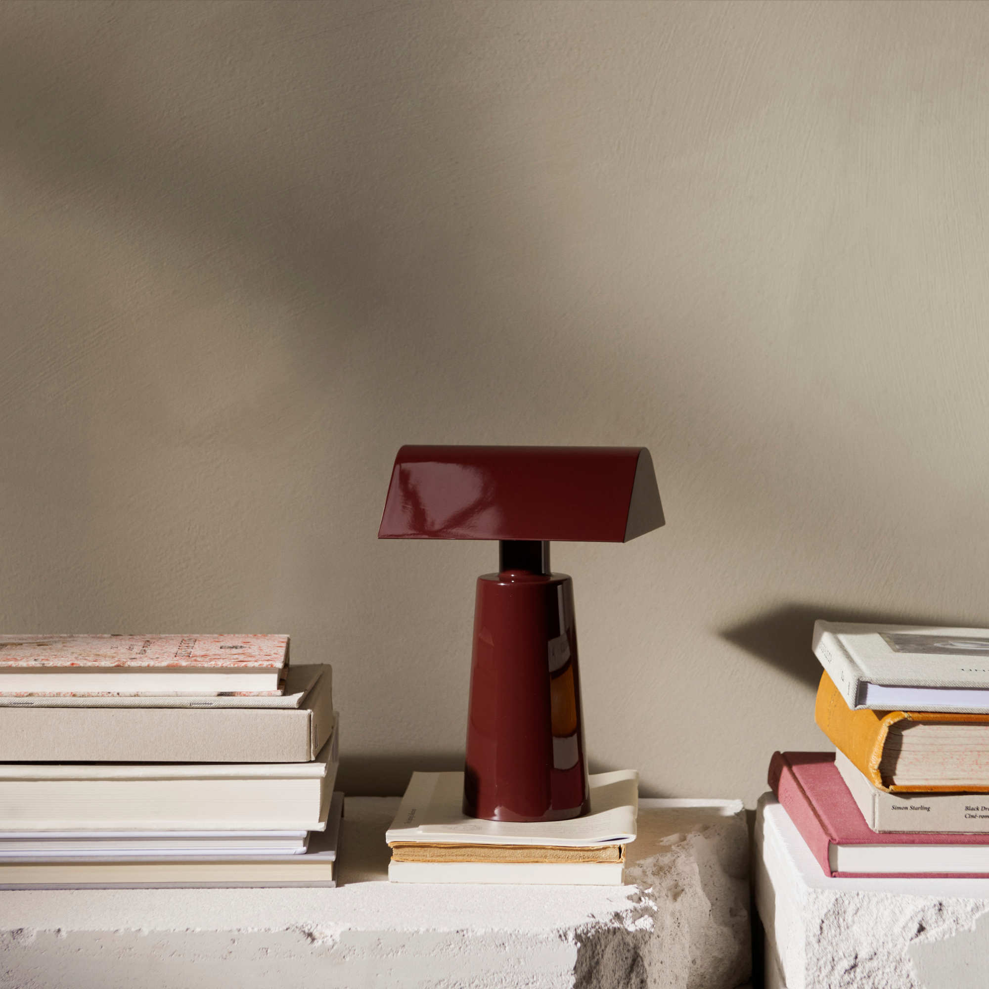 Caret MF1 Portable Table Lamp - Dark Burgundy-3