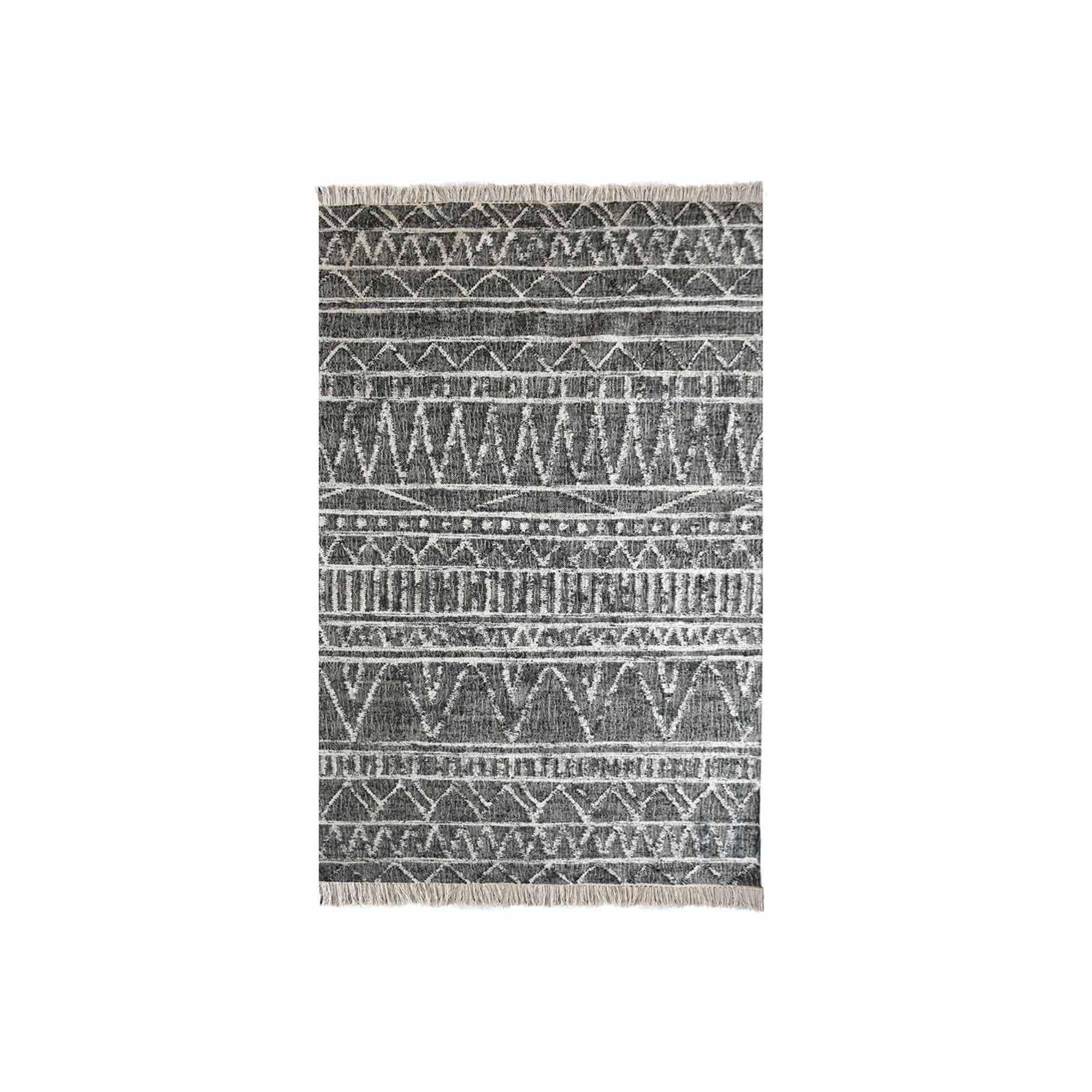 Flynn Rug - Black/Ivory - 230x160