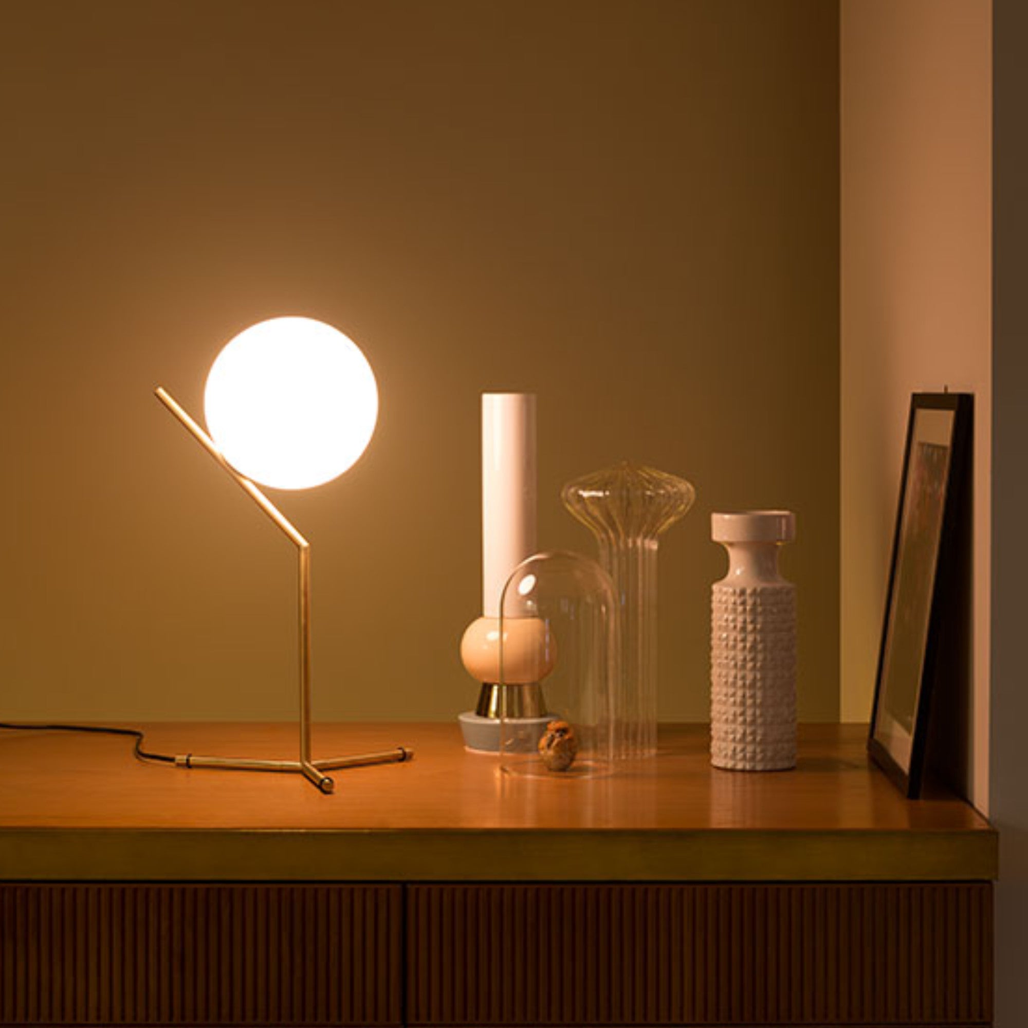 IC Lights 1 High Table Lamp - Brass-3