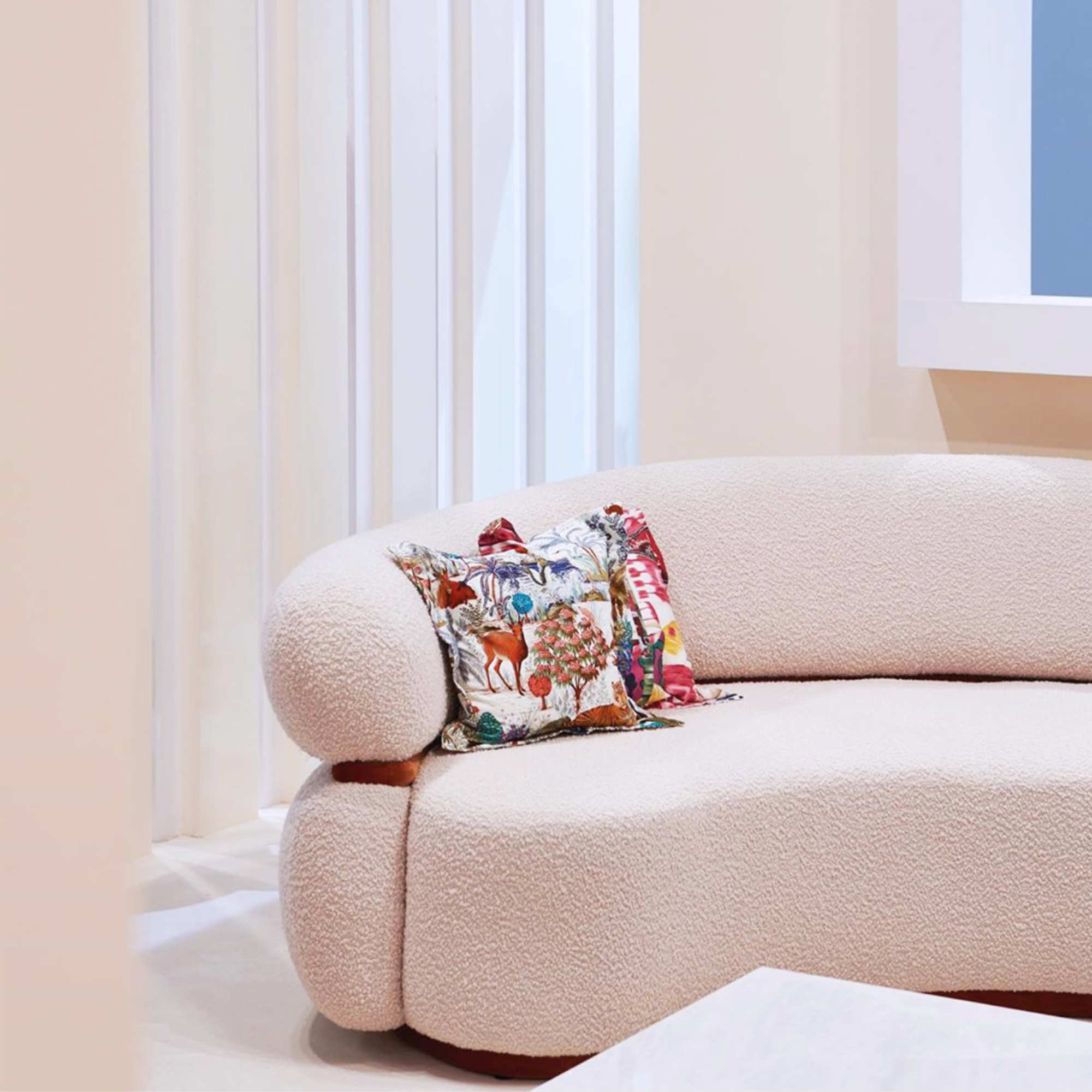 Malibu Round 240 Sofa - Fabric 5 (Zumirez Moonbeam)