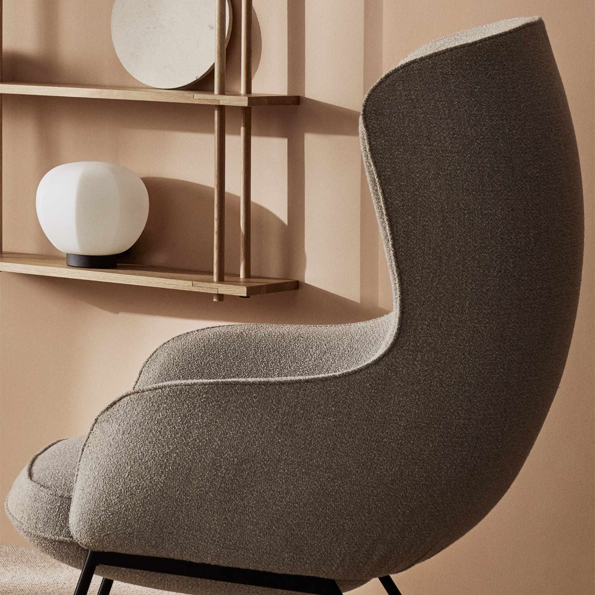 Mame Armchair - Fabric F (Tonus White 100)-5
