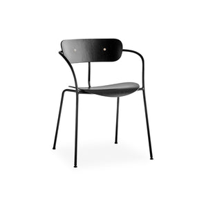 Pavilion AV2 Dining Chair - Black/Black Lacquered Oak