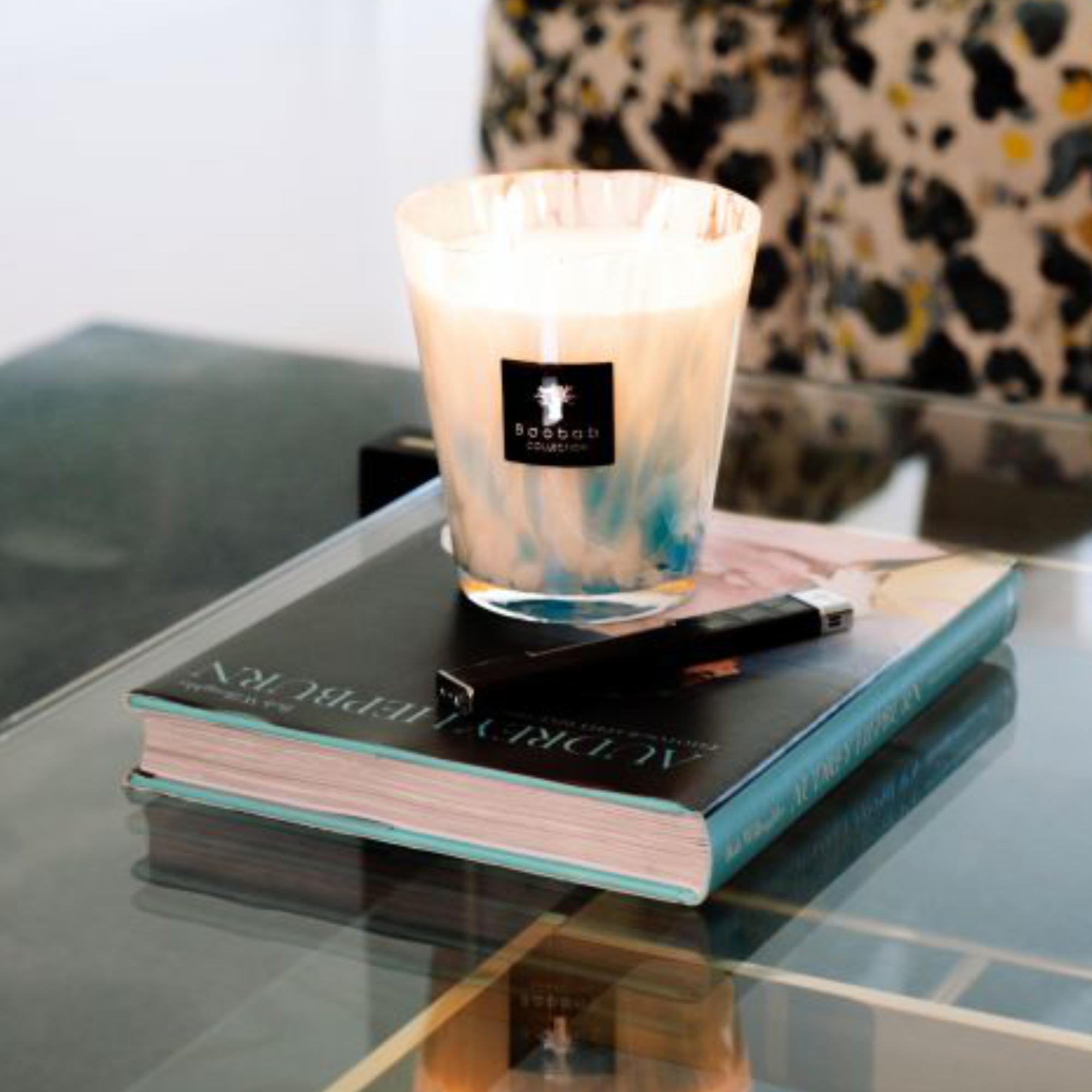 شمعة معطرة بلؤلؤ ياقوت - 16 سم-3