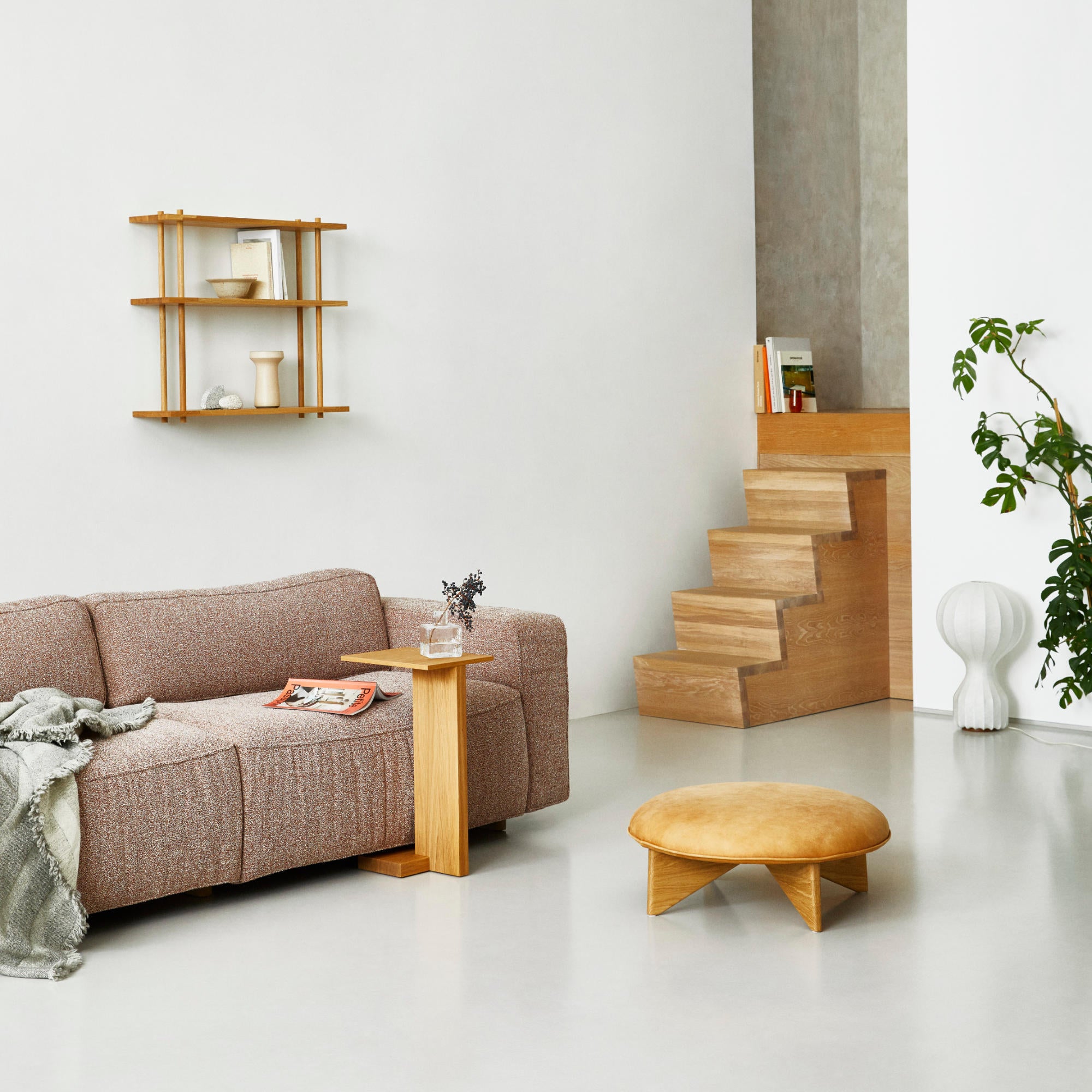 Supersolid Object 4 Side Table - Smoked Stained Oak-2