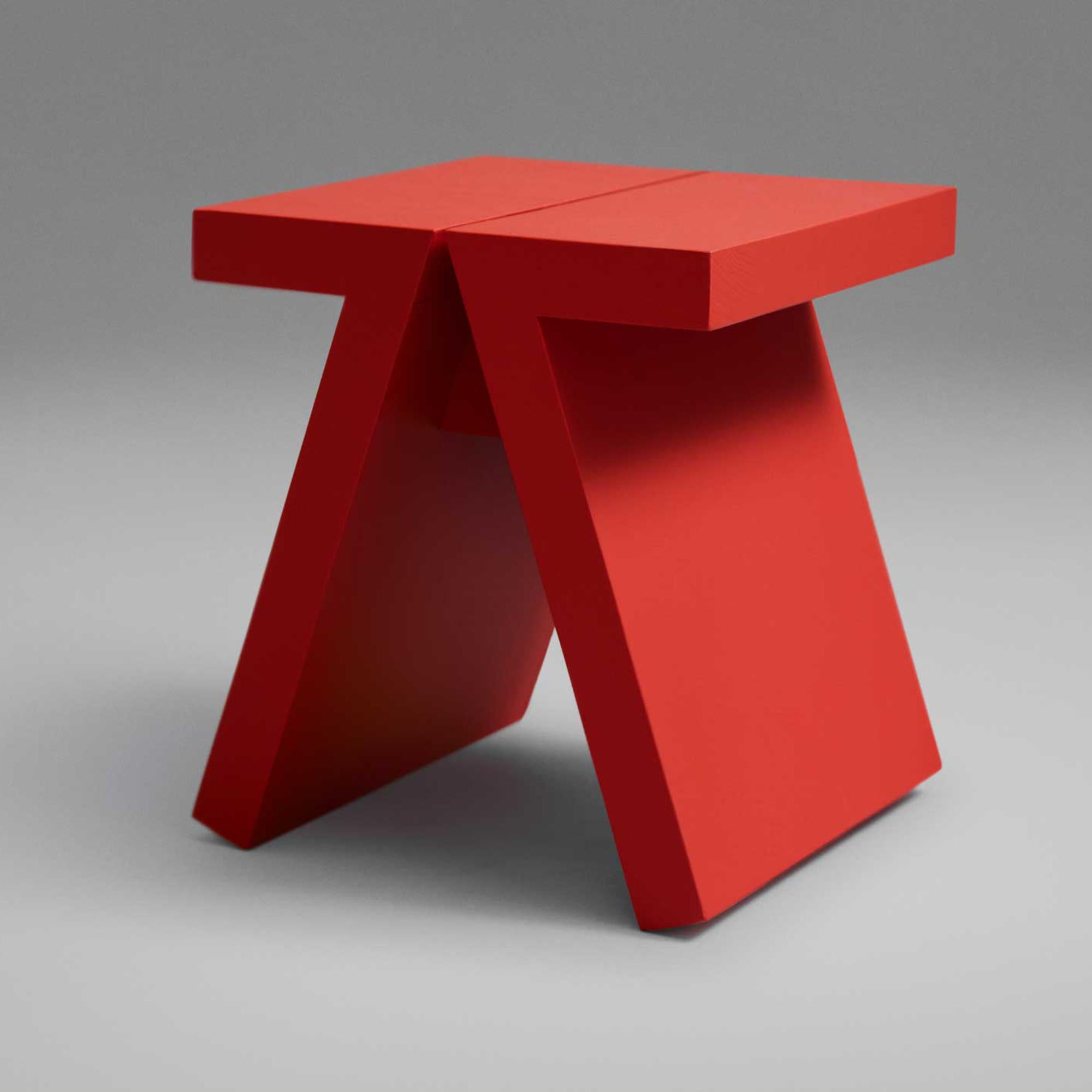 Supersolid Object 1 Side Table - Lacquered Oak-4
